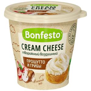 Сыр творожный БОНФЕСТО кремчиз 65% 125г Прошутто с грибами