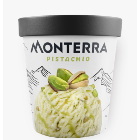 Мороженое MONTERRA Пломбир с фисташками 287г