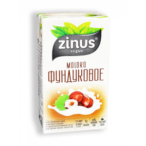 Напиток растительный ZINUS Веган Бариста 1л Фундуковый