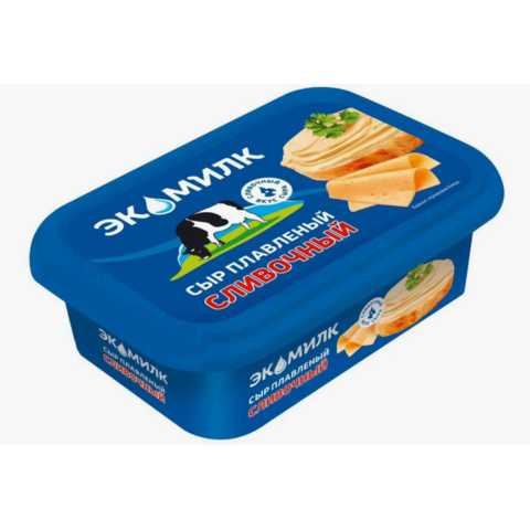 Сыр плав ЭКОМИЛК Сливочный 180г