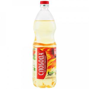 Масло СЛОБОДА Подсолнечное для жарки и фритюра 1л