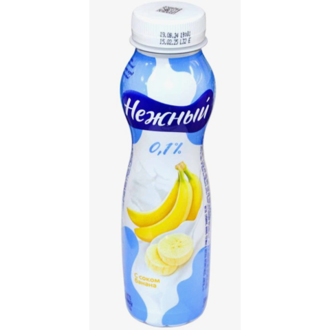 Йогурт пит ЭРМАНН НЕЖНЫЙ 0,1% банан 285г