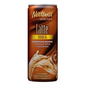 Напиток кофейный NATURA ЛАТТЕ 220мл ваниль