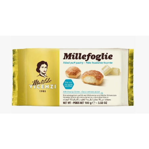 Пирожные ВИЧЕНЦИ слоеные 100г с шок кремом