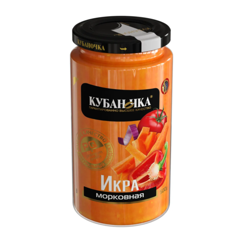 Икра КУБАНОЧКА Морковная  500г