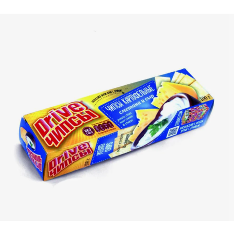 Чипсы ДРАЙВ картофельные 50г вкус сметана-сыр