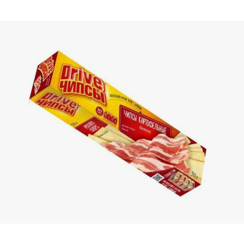 Чипсы ДРАЙВ картофельные 50г вкус бекон