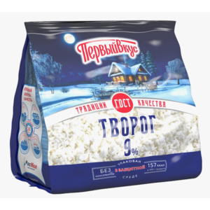 Творог ПЕРВЫЙ ВКУС Деревенский 9% 200г