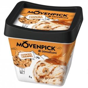 Мороженое MOVENPICK  Пломбир Карамельный соус-кусочки печенья 480мл