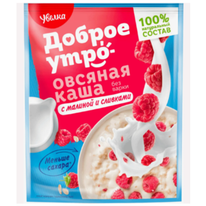 Каша УВЕЛКА овсяная малина-сливки 40гр