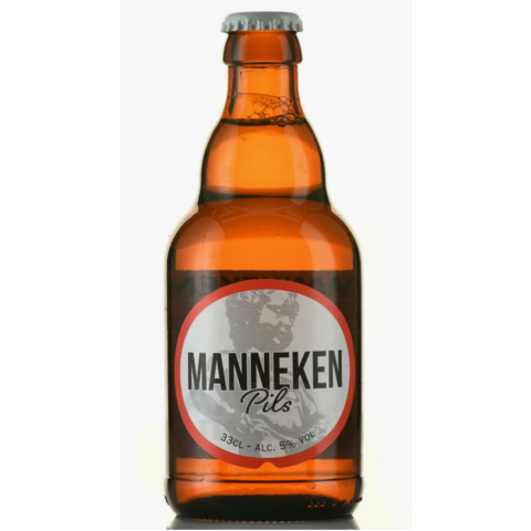 Пиво МАННЕКЕН Пилс свет 5% 0,33л ст/б
