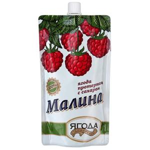 Ягода протертая СИБИРСКАЯ ЯГОДА 280г Малина  д/пак