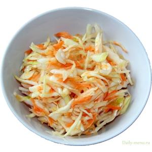 Салат капуста с морковью по-корейски  