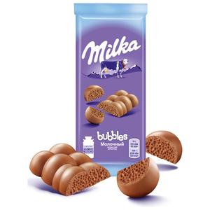 Шоколад МИЛКА БУББЛЕС 76г молочный пористый