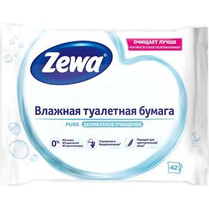 Бумага туал ЗЕВА 40шт Влажная пьюр