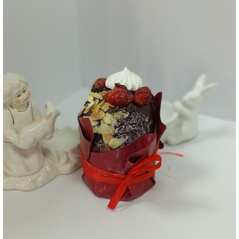 Кулич мини Пасхальный шоколадный 1шт