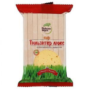 Сыр РАДОСТЬ ВКУСА Тильзитер люкс 45% 180г