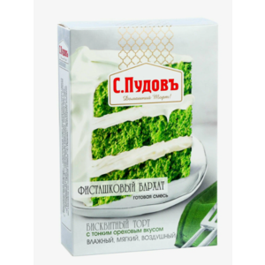 Смесь д/выпечки С ПУДОВ Торт Фисташковый бархат 400г