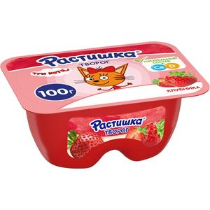 Творожок РАСТИШКА 3,5% Клубника 110г
