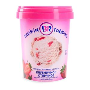 Мороженое БАСКИН РОБИНС Клубничное отличное 500мл 