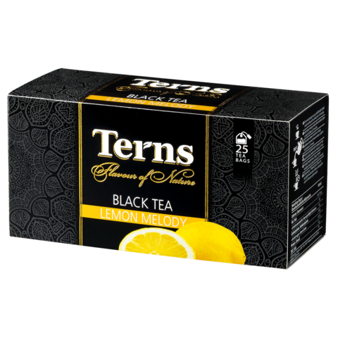 Чай ТЕРНС черный байховый со вкусом лимона 25*1,5г