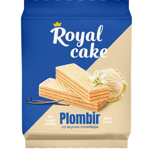 Вафли ROYAL CAKE 120г на сорбите пломбир