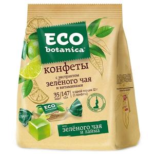 Конфеты ЭКО Ботаника 200г зеленый чай/лайм