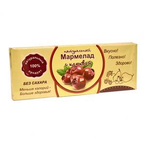 Мармелад  НАТУРАЛЬНЫЙ с клюквой 140г