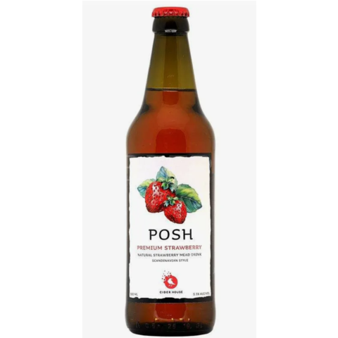 Сидр фруктовый ПОШ клубника 0,45л 4,7% ст/б 