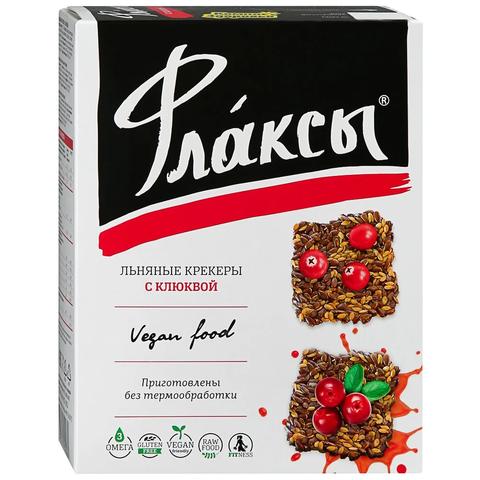 Флаксы КОМПАС ЗДОРОВЬЯ льняные с клюквой 120г