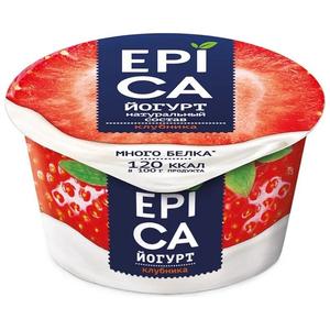Йогурт ЭПИКА 4,8% С клубникой 130г