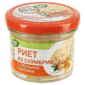 Риет из скумбрии МЕРИДИАН 100г с лесными грибами