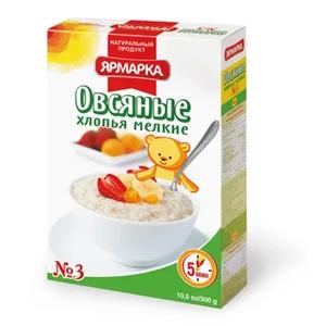 Хлопья ЯРМАРКА Овсяные мелкие 300г