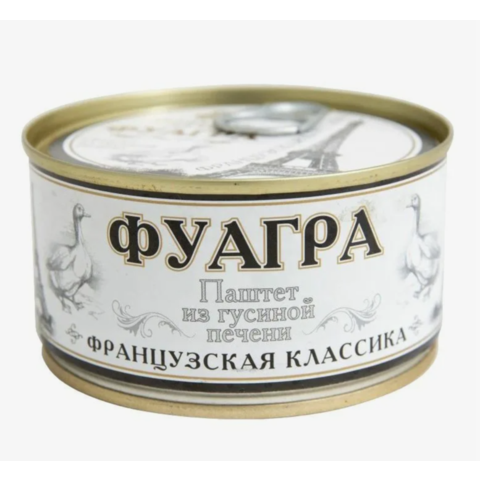 Паштет ДЕЛИКАТЕС ДИЧЬ 200г Фуагра из гусиной печени ж/б