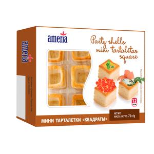 Тарталетки АМЕРИЯ Мини квадраты 12шт 60г