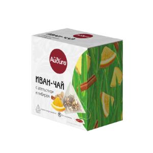 Напиток чайный Иван-чай АЙДИГО Апельсин-имбирь 15пак*2г пирамид