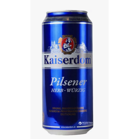 Пиво КАЙЗЕРДОМ ПИЛСНЕР 4,9% 0,5л ж/б