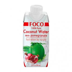 Вода кокосовая FOCO с гранатом 330мл т/п