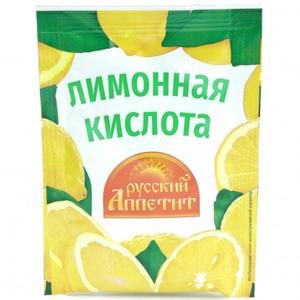 Приправа РУССКИЙ АППЕТИТ Лимонная кислота 10г