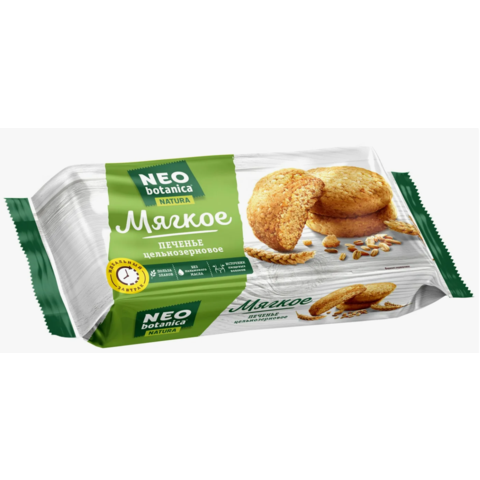 Печенье НЕО Ботаника цельнозерновое Мягкое 160г