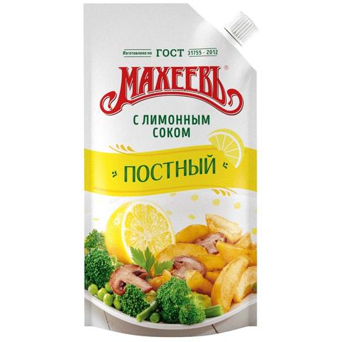 Соус майонезный МАХЕЕВ постный с лимон. соком 200мл