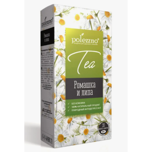 Чай ЭТО ПОЛЕЗНО Ромашка и липа 20пак 30г