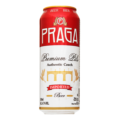 Пиво ПРАГА Премиум Пилс светлое 0,5л ж/б 4,7% 