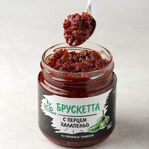 Брускетта ЭКОФУД из вяленных томатов с перцем халапеньо 190г