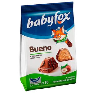 Конфеты BABYFOX с молочно-ореховой начинкой в мол шок100г