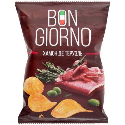 Чипсы BON GIORNO 80г Хамон