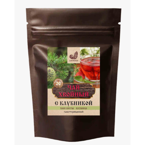 Напиток чайный ДИВИНКА хвойный с клубникой 40г 20п*2г