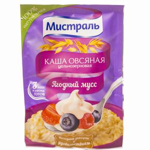 Каша МИСТРАЛЬ Овсяная ягодный мусс 40гр