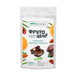 Конфеты ФРУТОДЕНЬ 150г с миндалем