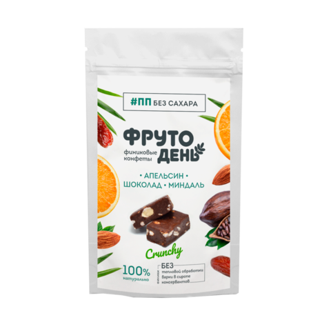 Конфеты ФРУТОДЕНЬ 150г с миндалем